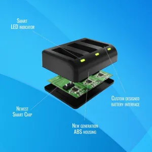 Newell SDC-USB trīs kanālu lādētājs AHDBT-901 akumulatoriem  AHDBT-901 (GoPro 9, 10)