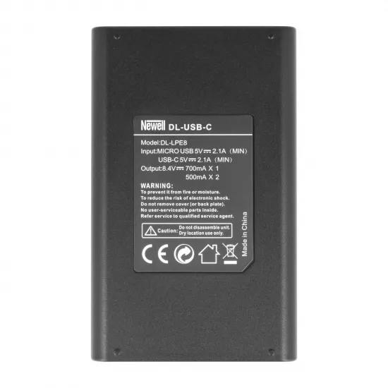 Newell DL-USB-C divu kanālu lādētājs LP-E8