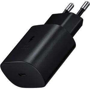 Samsung Super Fast Charging USB-C lādētājs 25W 3A, melns, OEM, Samsung EP-TA800EBE, 39004, 5903396015731
