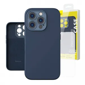 Baseus korpuss iPhone 14 Pro Max 6.7'' + aizsargstikls, zils, Baseus ARUC000703 (Bez magnētiskā riņķa), 6932172615277