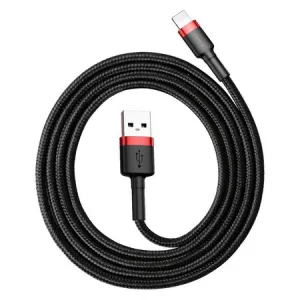 Baseus datu un lādēšanas kabelis Apple Lightning uz USB-C, 2.4A, 0.5m, Baseus Cafule CALKLF-A19, 