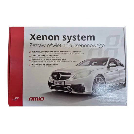 Ксеноновая лампа D3S Xenon HID, 6000К, 35Вт, 12В (42В), AMiO BASIC 02948