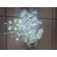 Ziemassvētku gaismas virtene, RGB LED 200gb., 2 m,  220V adapteris, E21