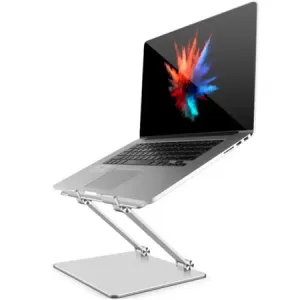 Portatīvo datoru dzesēšanas paliktnis Statīvs / turētājs klēpjdatoram vai planšetdatoram, Tablet / Laptop Stand, Sudraba