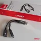 USB-C uz USB-C + 3.5 mm Mini Jack adapteris AMiO 04295