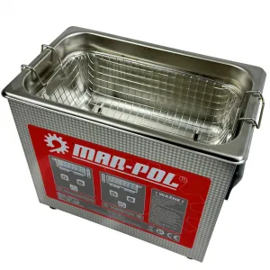 Ultraskaņas tīrītājs 3,2 l ar apsildi, 120 W, 40 kHz MAR-POL M90074