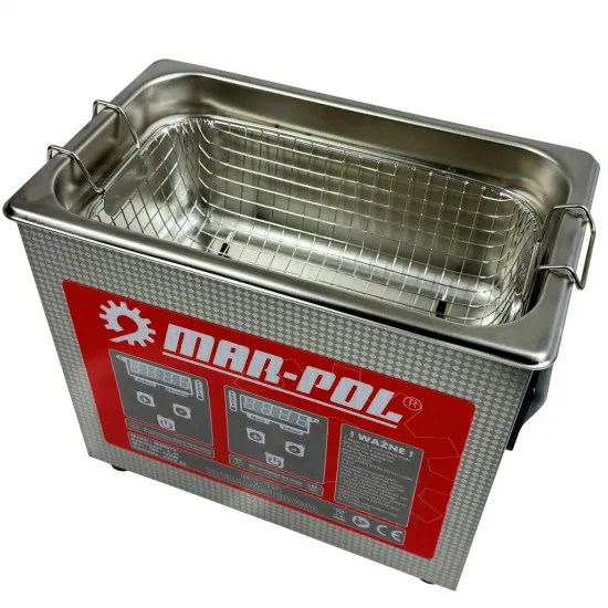 Ultraskaņas tīrītājs 3,2 l ar apsildi, 120 W, 40 kHz MAR-POL M90074