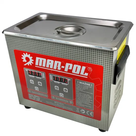Ultraskaņas tīrītājs 3,2 l ar apsildi, 120 W, 40 kHz MAR-POL M90074