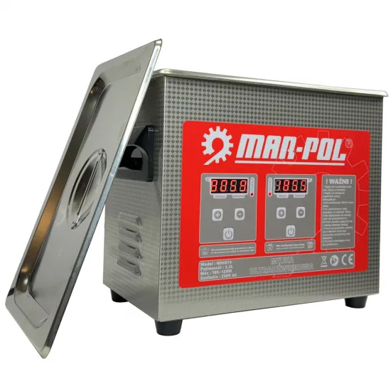 Ultraskaņas tīrītājs 3,2 l ar apsildi, 120 W, 40 kHz MAR-POL M90074