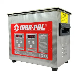 Ultraskaņas tīrītājs 3,2 l ar apsildi, 120 W, 40 kHz MAR-POL M90074