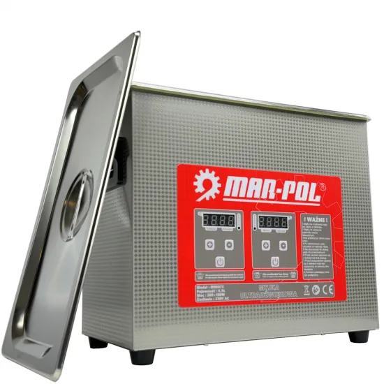 Ультразвуковая мойка 6,5 л с подогревом, 180 Вт, 40 кГц MAR-POL M90075