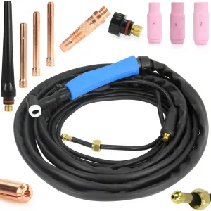 Сварочная горелка TIG Lift WP-17V с газовым вентилем, 10–25, 4 м MAR-POL M7936301