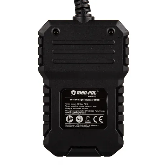 Автомобильный диагностический сканер OBD2/EOBD с LCD-дисплеем MAR-POL M82519