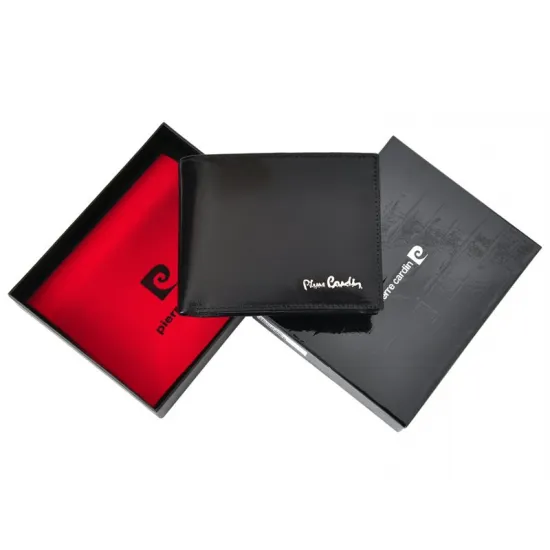 Vīriešu naudas maks, āda, Pierre Cardin YS520.1 325 Nero