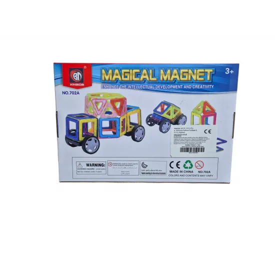Magnētiskie kluči - bloki, magnētiskais konstruktors 40gab., Magical Magnet, KX9680
