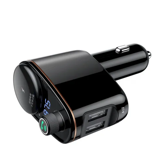 Baseus FM transmitter for car 2x USB, Bluetooth - Black