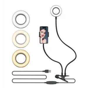 Riņķa lampa ar LED apgaismojumu, Blitzwolf BW-SL6 Selfie lamp