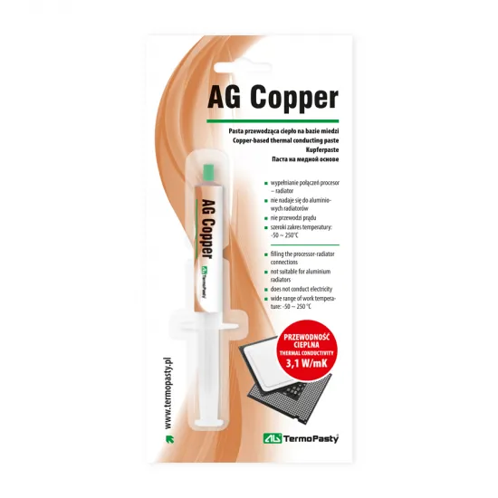 Термопаста Thermal Copper 1,5ml AG AGT-060