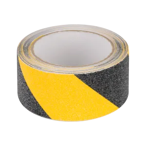 Pretslīdes lente 0,75 mm x 50 mm x 5 m, melna / dzeltena, Anti-slip tape REBEL NAR0481