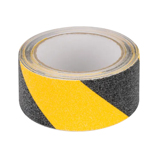 Pretslīdes lente 0,75 mm x 50 mm x 5 m, melna / dzeltena, Anti-slip tape REBEL NAR0481