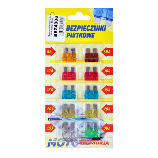 MIDI automašīnas drošinātāju komplekts, 10 gab.