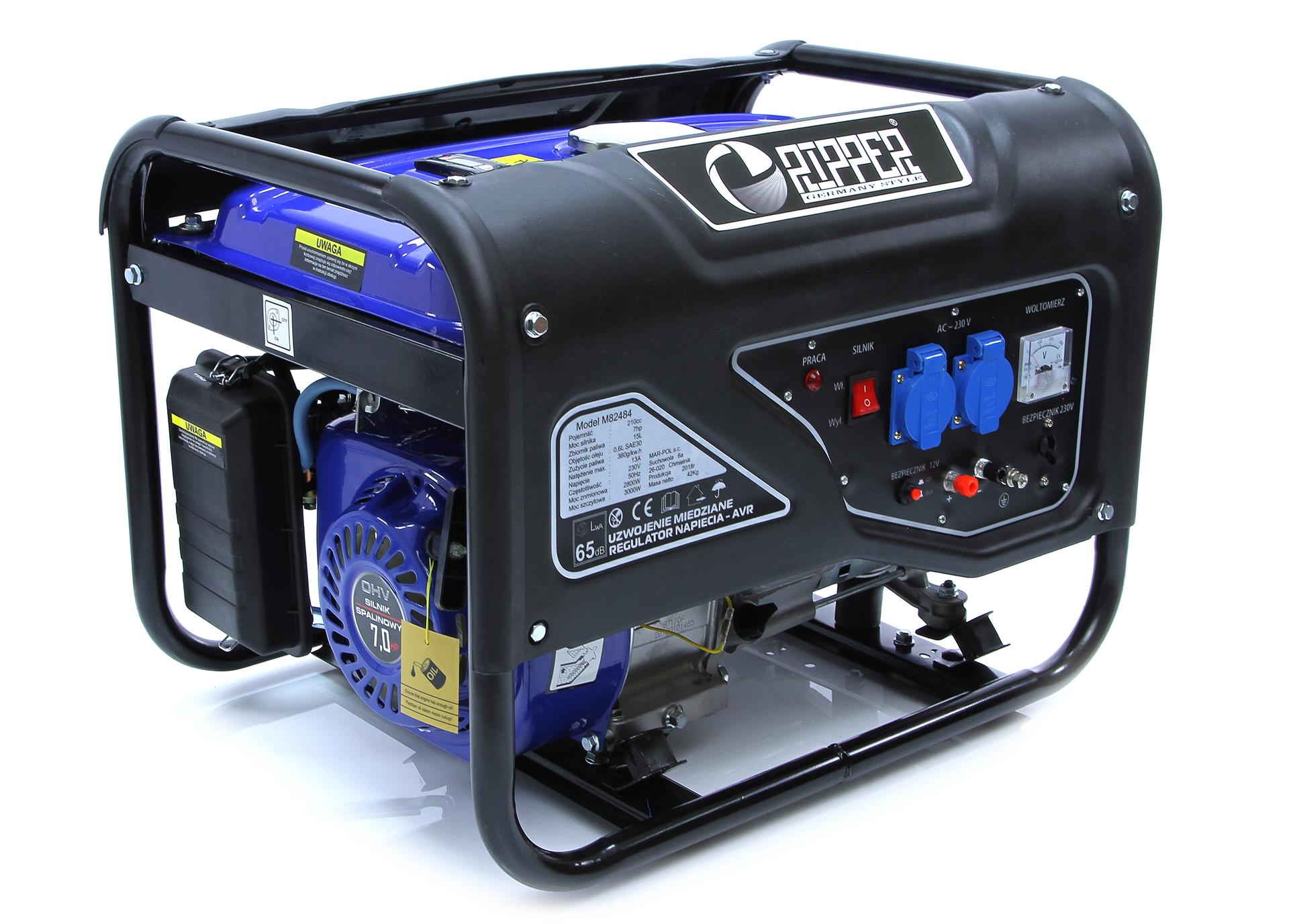 Benzīna ģenerators 3kW, 230V, AVR, CG-1, Ripper M82484RM82484R