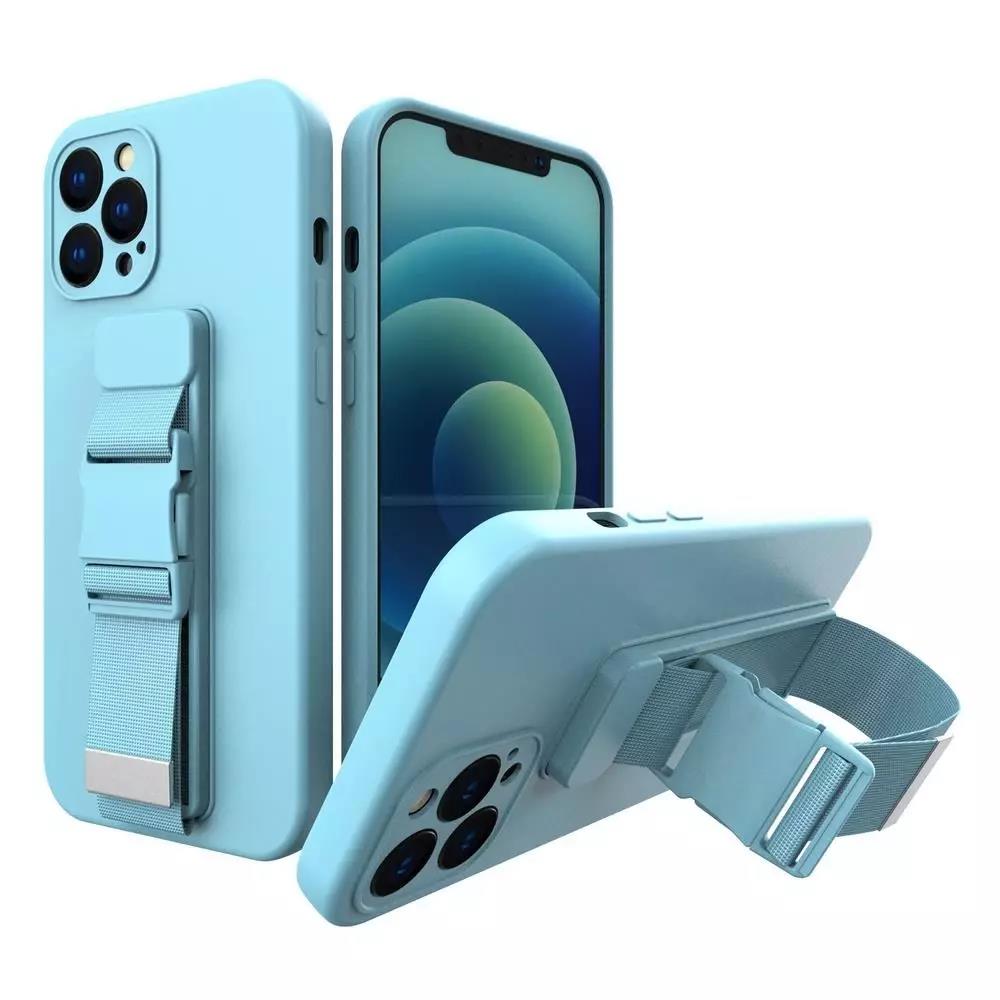 Gēla maciņš ar siksnu iPhone 13 mini, zils, 91455762180139145576218013